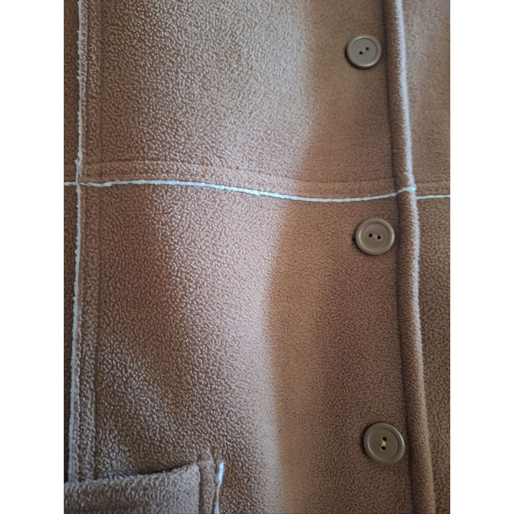 Susan Graver L Tan Camel Coat - Picture 2 of 7